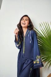 DC-0335 NAVY-BLUE Lawn 2Pcs